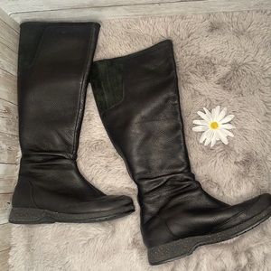 Teva Waterproof Leather Mid Calf Boots, 12” Zip Up, Size 6.5